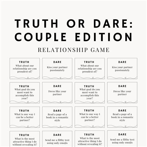 Bold Truth or Dare Questions for Couples Thatll Revive the。